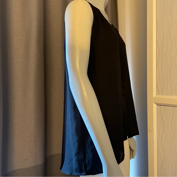 RACHEL Rachel Roy black top with studded collar design in GUC. Size M - Picture 4 of 11
